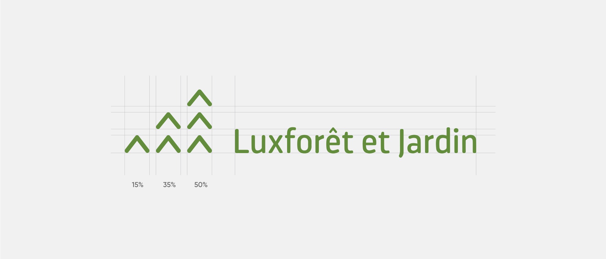 Luxforêt et Jardin nouveau Logo - création de logo et identité visuelle